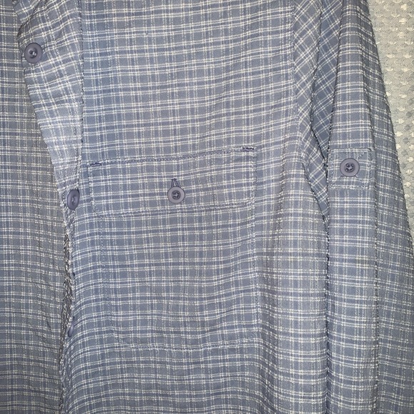 LL Bean Womens Medium Long Sleeve Lavender Button Up Shirt - Picture 5 of 8